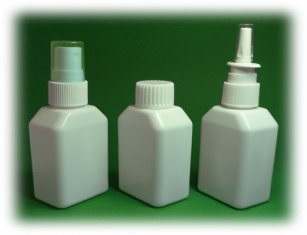 Square polyethylene bottle